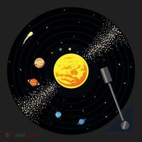 Solar System Vinyl Record Active Golf Towel thumb 3