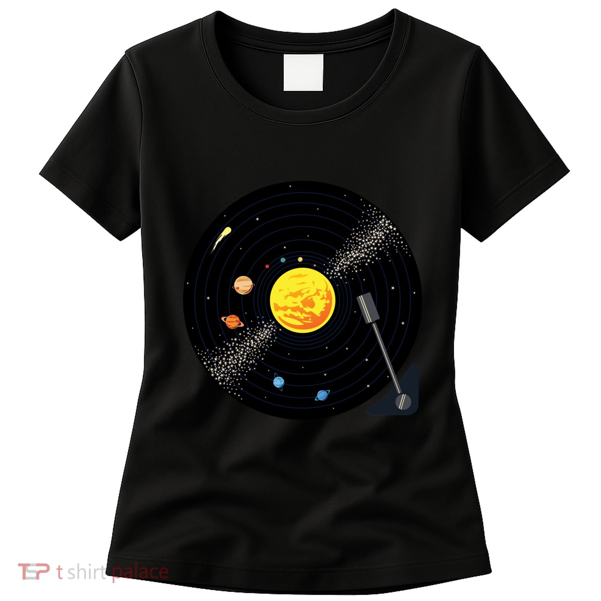Solar System Vinyl Record Active Women's T-Shirt