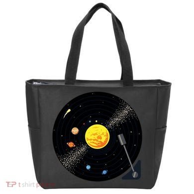 Solar System Vinyl Record Active Tote Bag