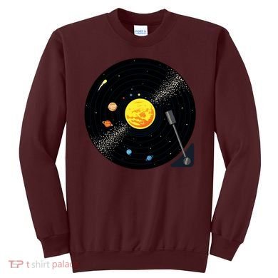 Solar System Vinyl Record Active Sweatshirt