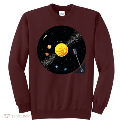 Solar System Vinyl Record Active Sweatshirt