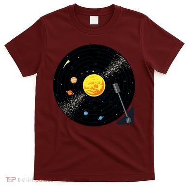 Solar System Vinyl Record Active T-Shirt
