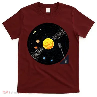Solar System Vinyl Record Active T-Shirt