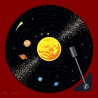 Solar System Vinyl Record Active Beanie thumb 2