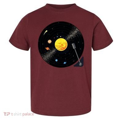 Solar System Vinyl Record Active Toddler T-Shirt