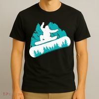 Snowboarding Snowboarder Vintage Winter Sports Holiday T-Shirt thumb 3