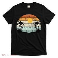 Sunshine Summer Vibes Palm Trees Beach Retro Tropical Summer T-Shirt thumb 0