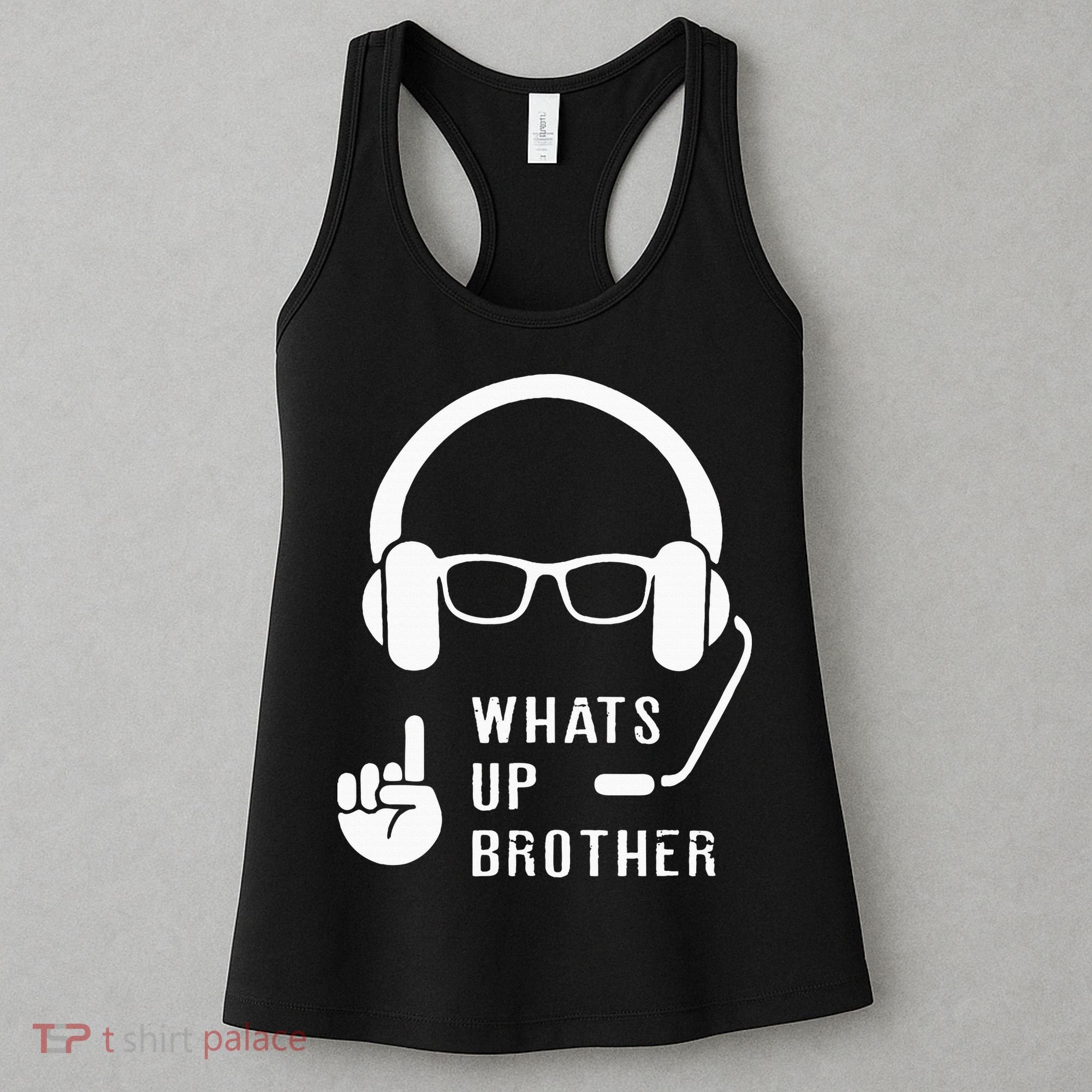 Sketch Streamer Whats Up Brother Women's Tank Top