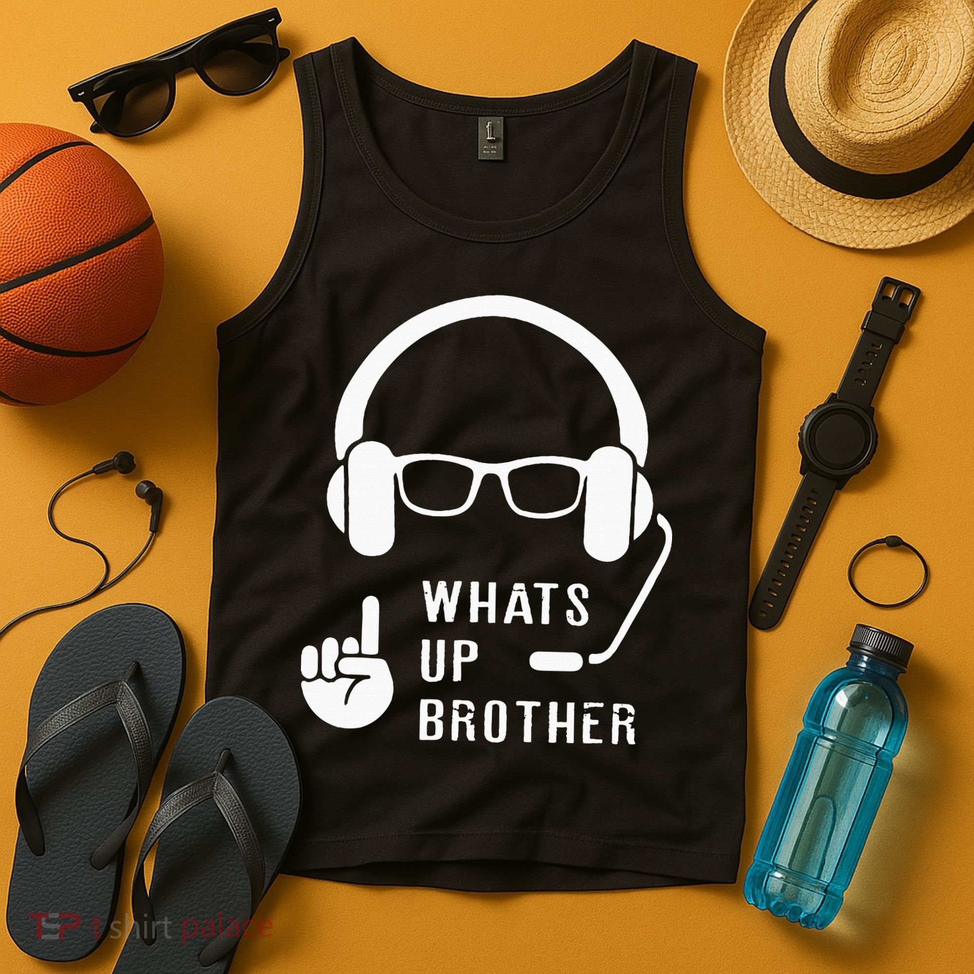 Sketch Streamer Whats Up Brother Tank Top