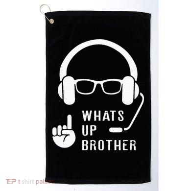 Sketch Streamer Whats Up Brother Golf Towel