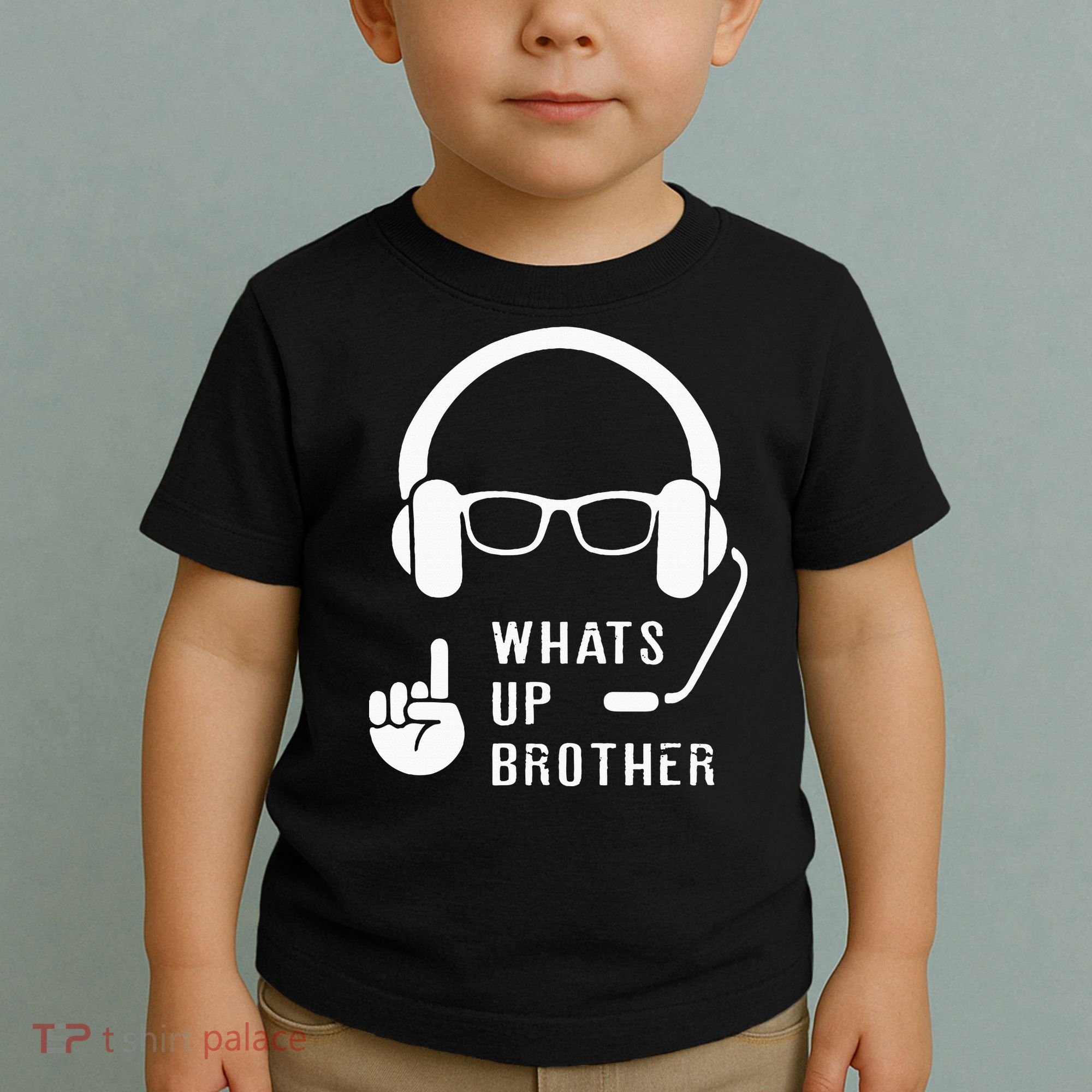 Sketch Streamer Whats Up Brother Toddler T-Shirt