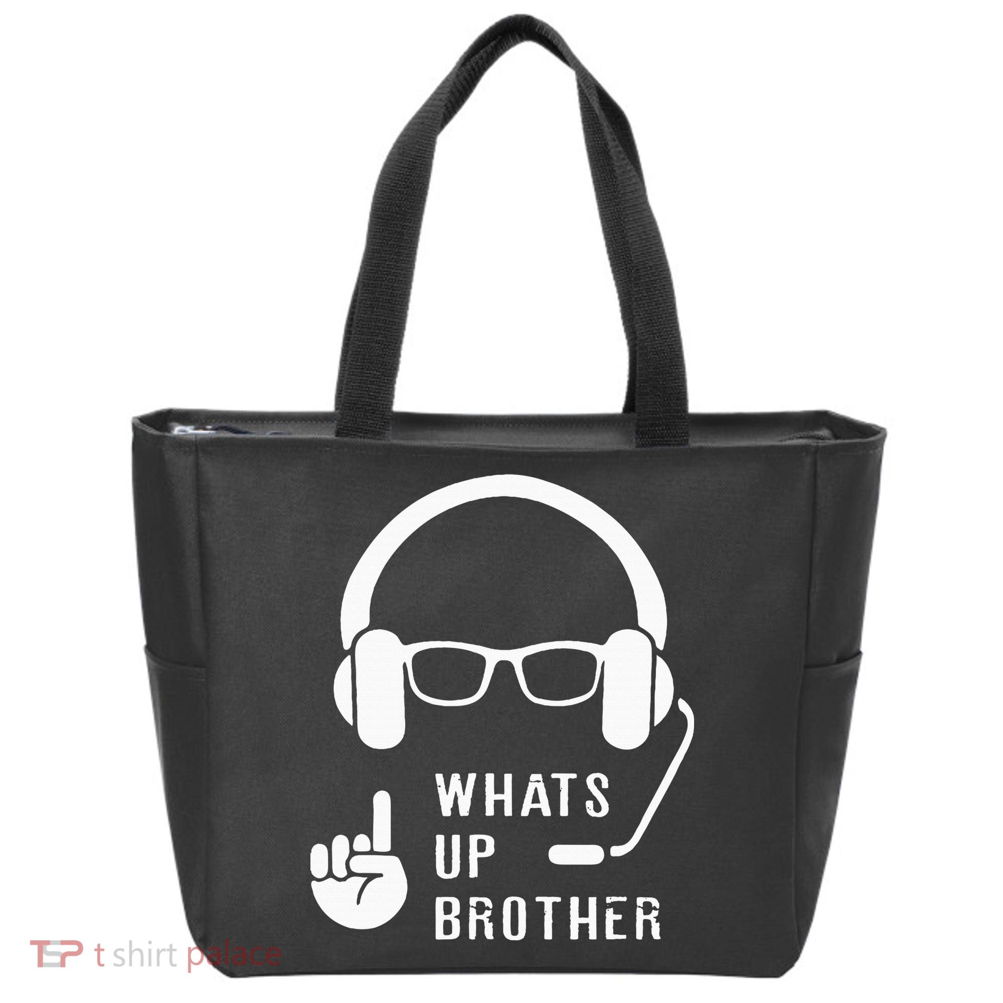 Sketch Streamer Whats Up Brother Tote Bag