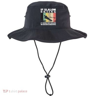 Slalom Skiing Was Easy Wakeboarding Athletes Water Skiing Cool Gift Bucket Hat