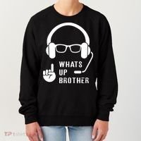 Sketch Streamer Whats Up Brother Women's Sweatshirt thumb 0