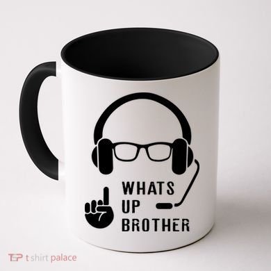 Sketch Streamer Whats Up Brother Coffee Mug