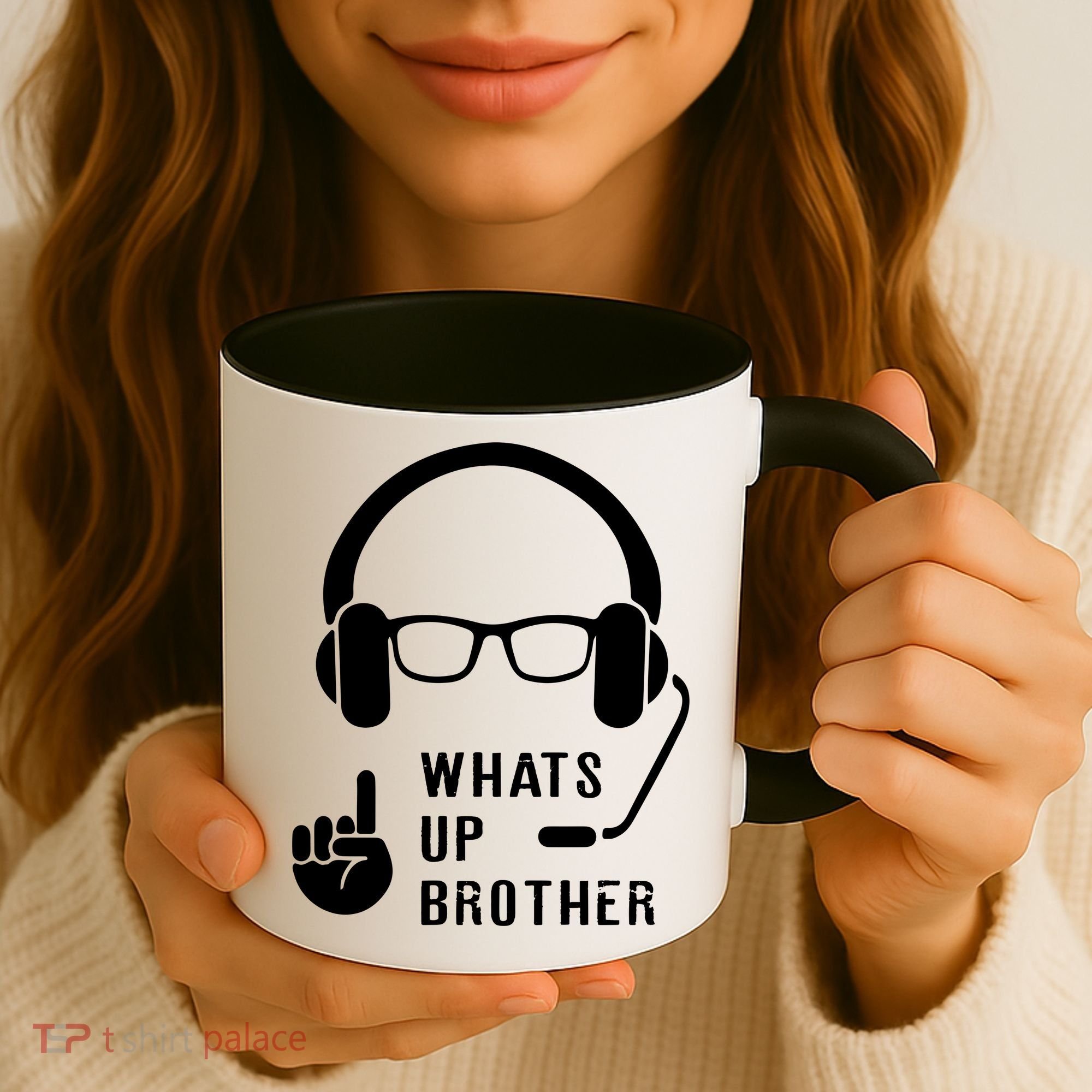 Sketch Streamer Whats Up Brother Coffee Mug