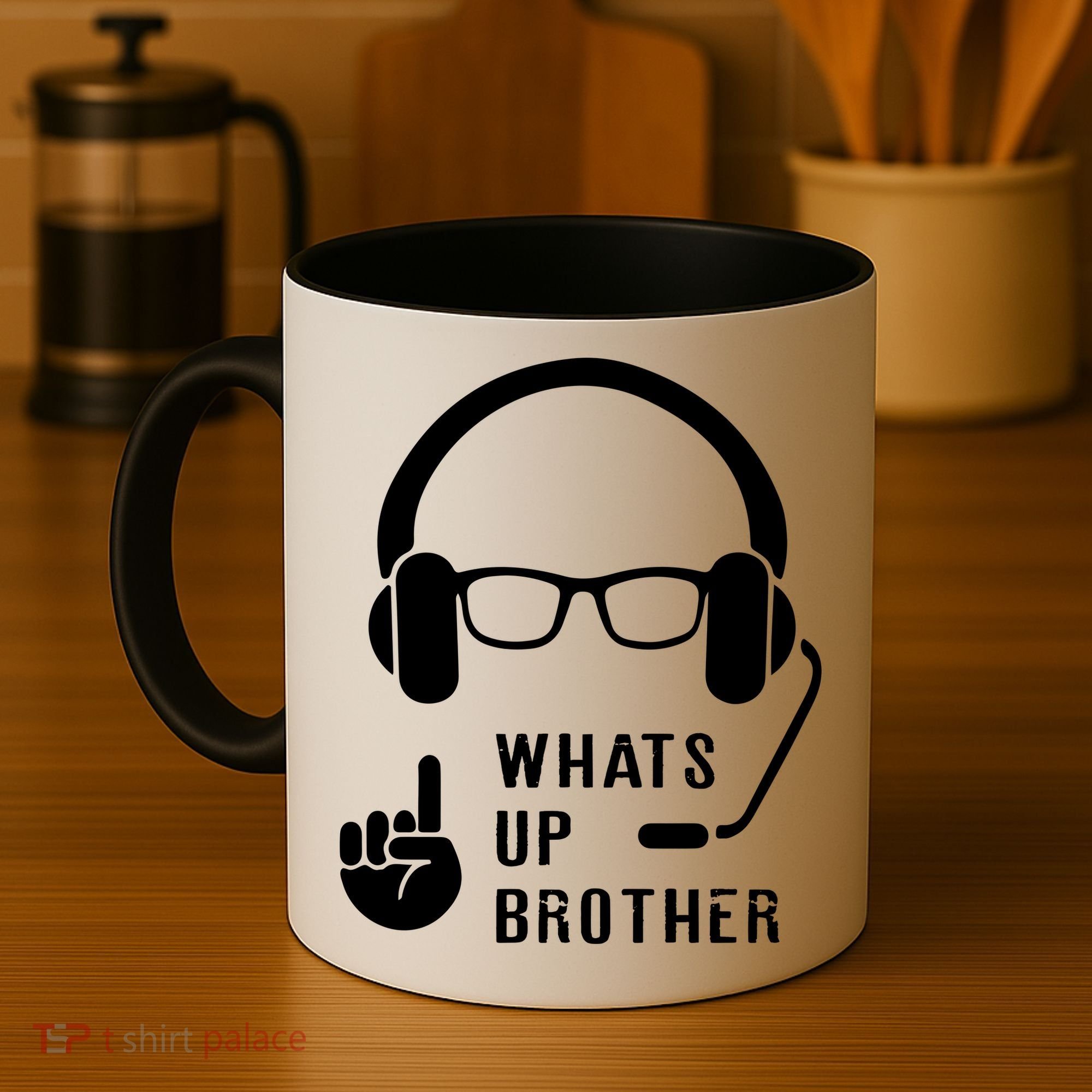Sketch Streamer Whats Up Brother Coffee Mug
