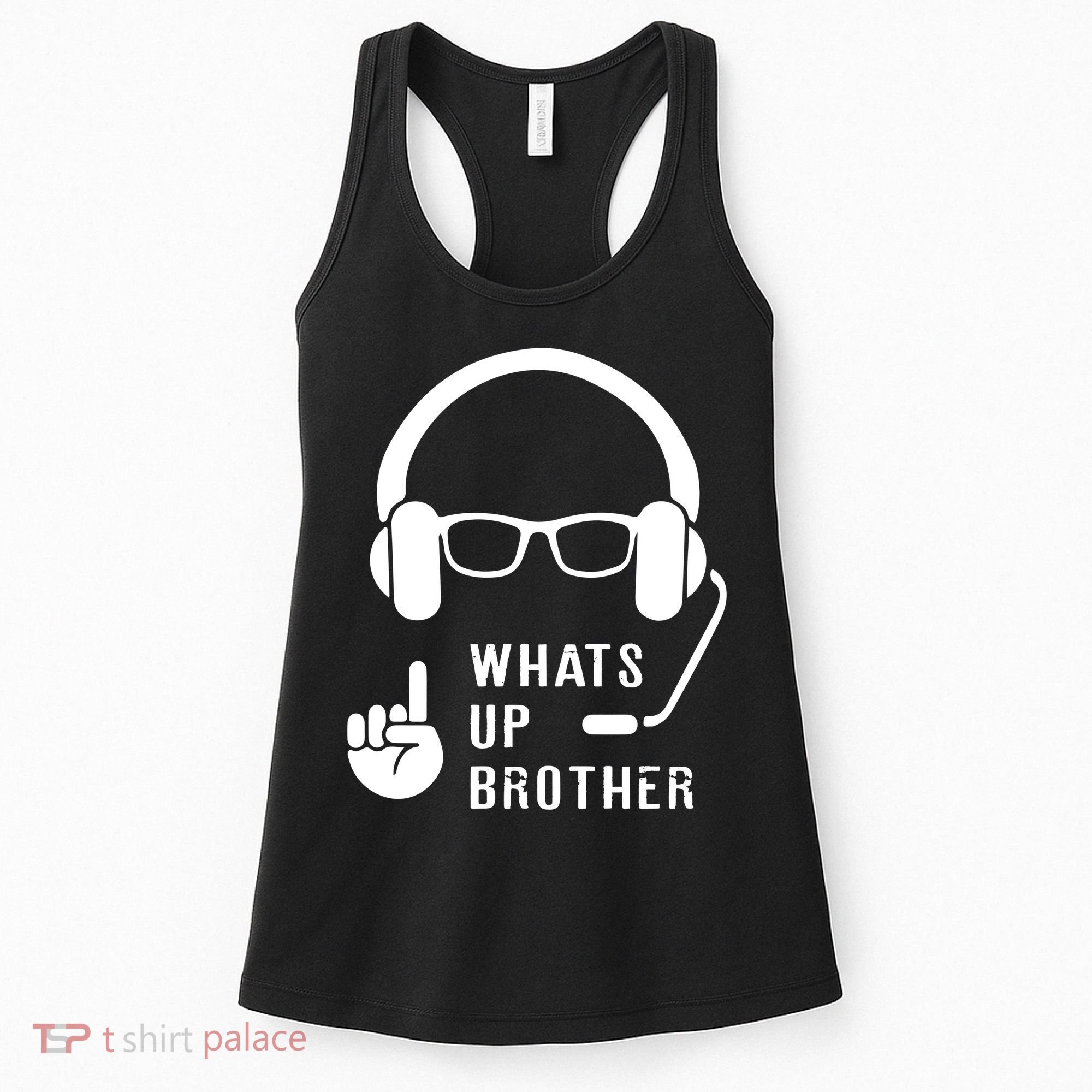 Sketch Streamer Whats Up Brother Women's Tank Top