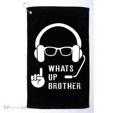 Sketch Streamer Whats Up Brother Golf Towel