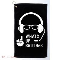 Sketch Streamer Whats Up Brother Golf Towel thumb 0