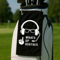 Sketch Streamer Whats Up Brother Golf Towel thumb 2
