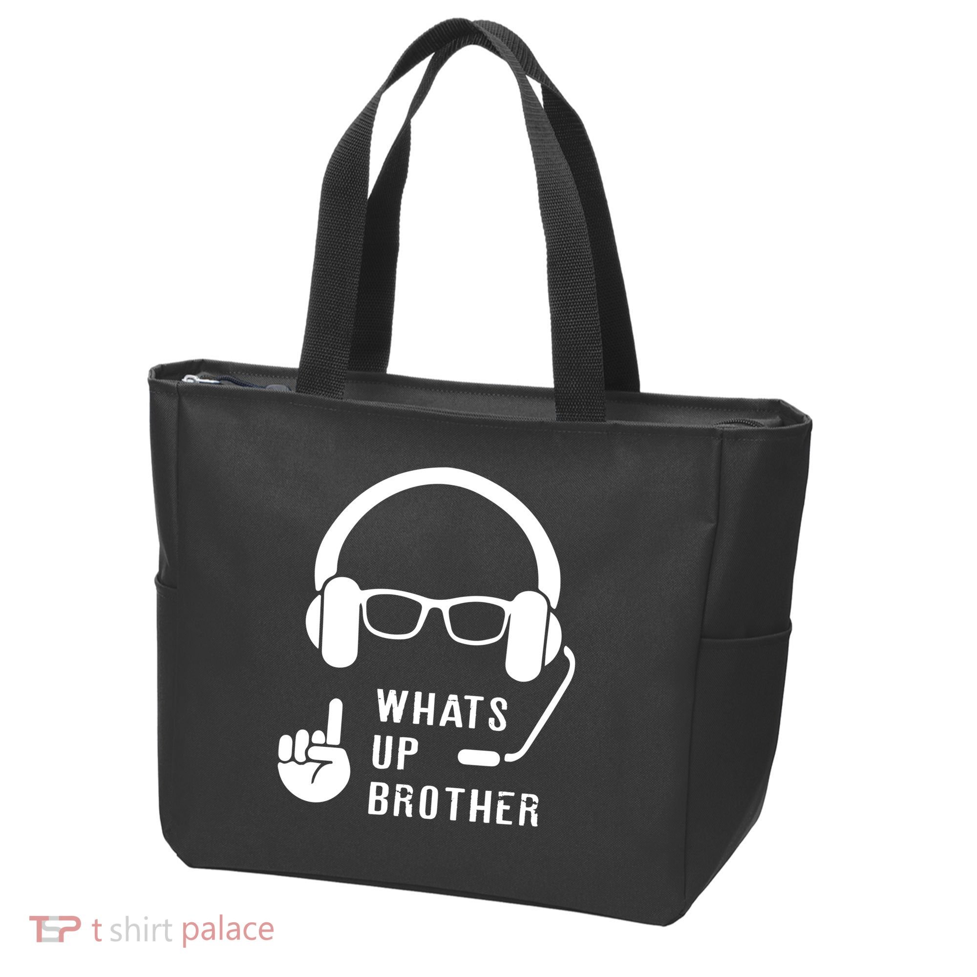 Sketch Streamer Whats Up Brother Tote Bag