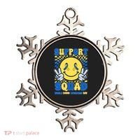 Support Squad World Down Syndrome Day Retro Smiley Emoji Ornament thumb 0
