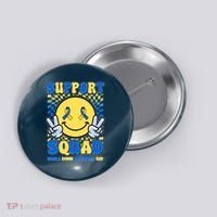 Support Squad World Down Syndrome Day Retro Smiley Emoji Button thumb 0