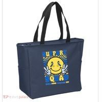 Support Squad World Down Syndrome Day Retro Smiley Emoji Tote Bag thumb 2