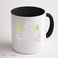 Snowmobile Sled When In Doubt Throttle Out Winter Sports  Coffee Mug thumb 1
