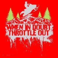 Snowmobile Sled When In Doubt Throttle Out Winter Sports  Santa Hat thumb 1