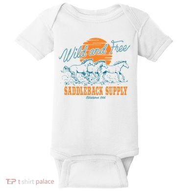 Saddleback Supply Wild And Free Baby Bodysuit