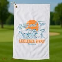 Saddleback Supply Wild And Free Golf Towel thumb 1