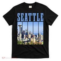 Seattle Skyline Washington Vintage Pride T-Shirt thumb 0