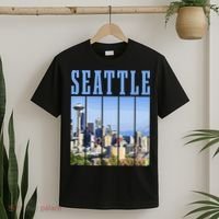 Seattle Skyline Washington Vintage Pride T-Shirt thumb 2