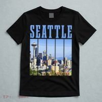 Seattle Skyline Washington Vintage Pride T-Shirt thumb 5
