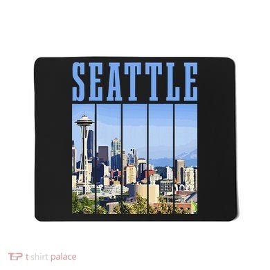Seattle Skyline Washington Vintage Pride Mousepad
