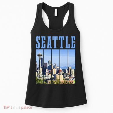 Seattle Skyline Washington Vintage Pride Women's Tank Top