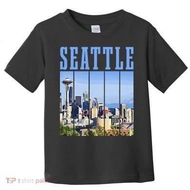 Seattle Skyline Washington Vintage Pride Toddler T-Shirt
