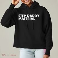 Step Daddy Material Ladies Heavyweight Boxy Pullover Hoodie thumb 0