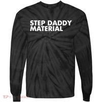 Step Daddy Material Tie-Dye Long Sleeve Shirt thumb 0