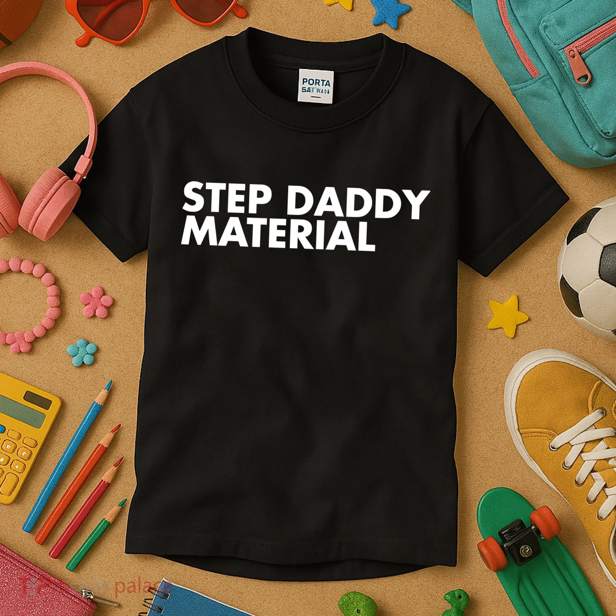 Step Daddy Material Kids T-Shirt