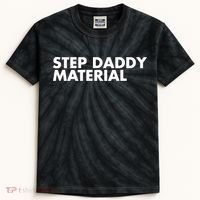 Step Daddy Material Kids Tie-Dye T-Shirt thumb 0