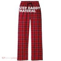 Step Daddy Material Women's Flannel Plaid Pajama Pants thumb 0