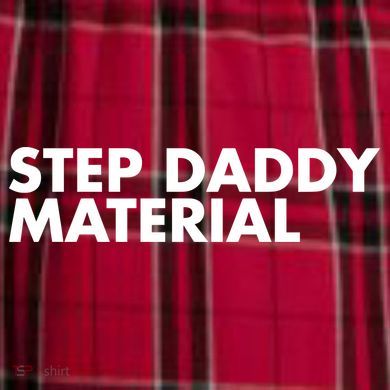 Step Daddy Material Women's Flannel Plaid Pajama Pants