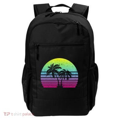 Summertime Synthwave Sunset With Palms Backpack