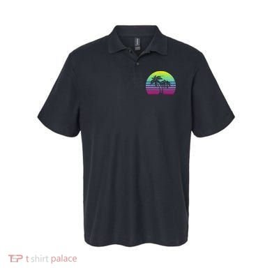 Summertime Synthwave Sunset With Palms Polo