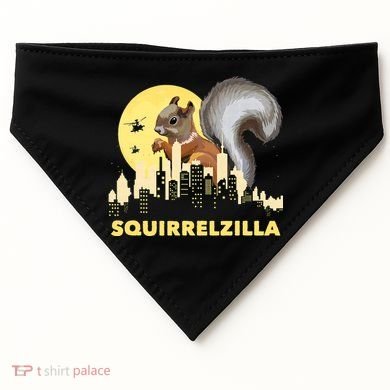 Squirrelzilla Squirrel Whisperer Squirrel Lover Animal USA-Made Doggie Bandana