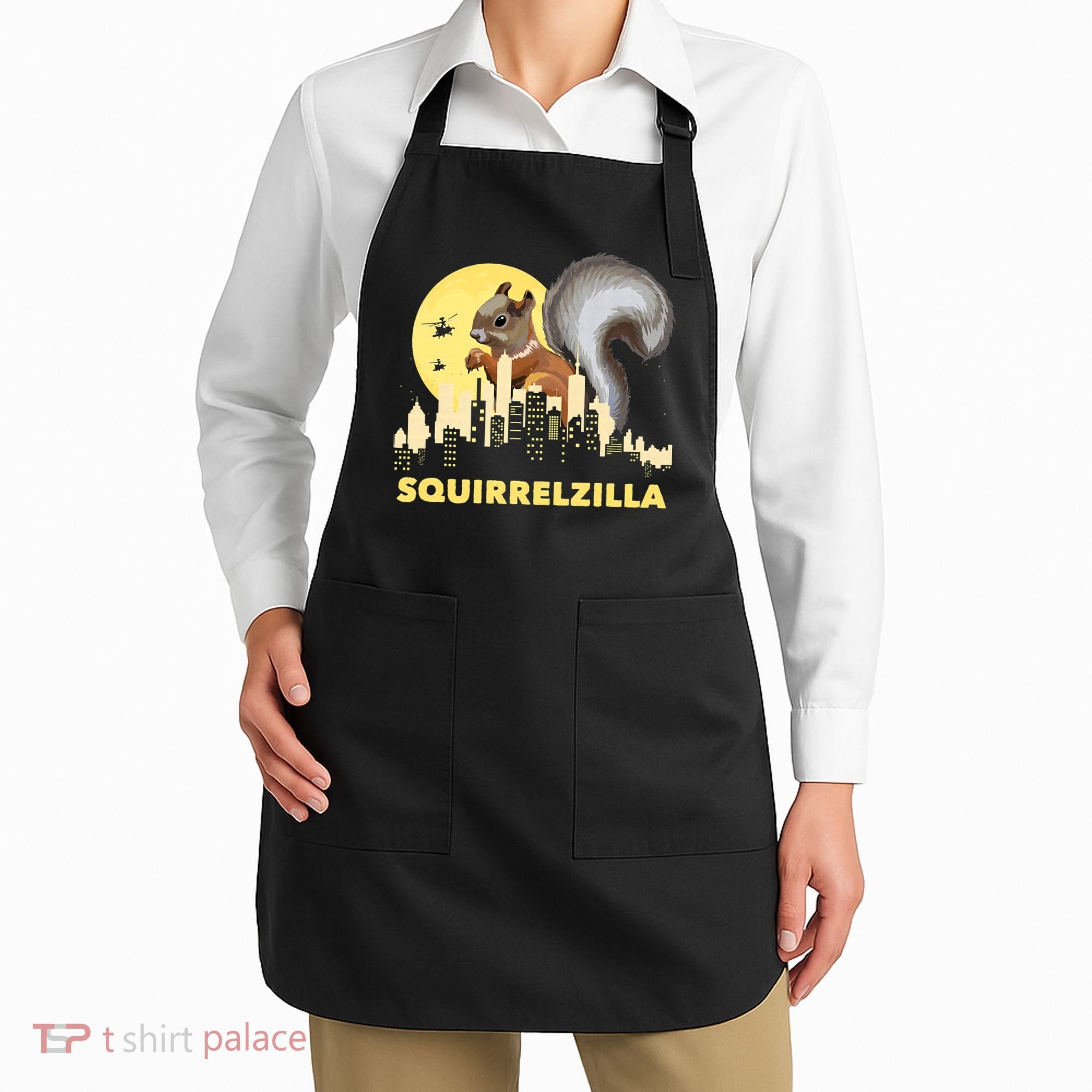 Squirrelzilla Squirrel Whisperer Squirrel Lover Animal Apron