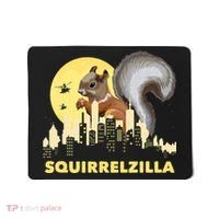 Squirrelzilla Squirrel Whisperer Squirrel Lover Animal Mousepad thumb 0